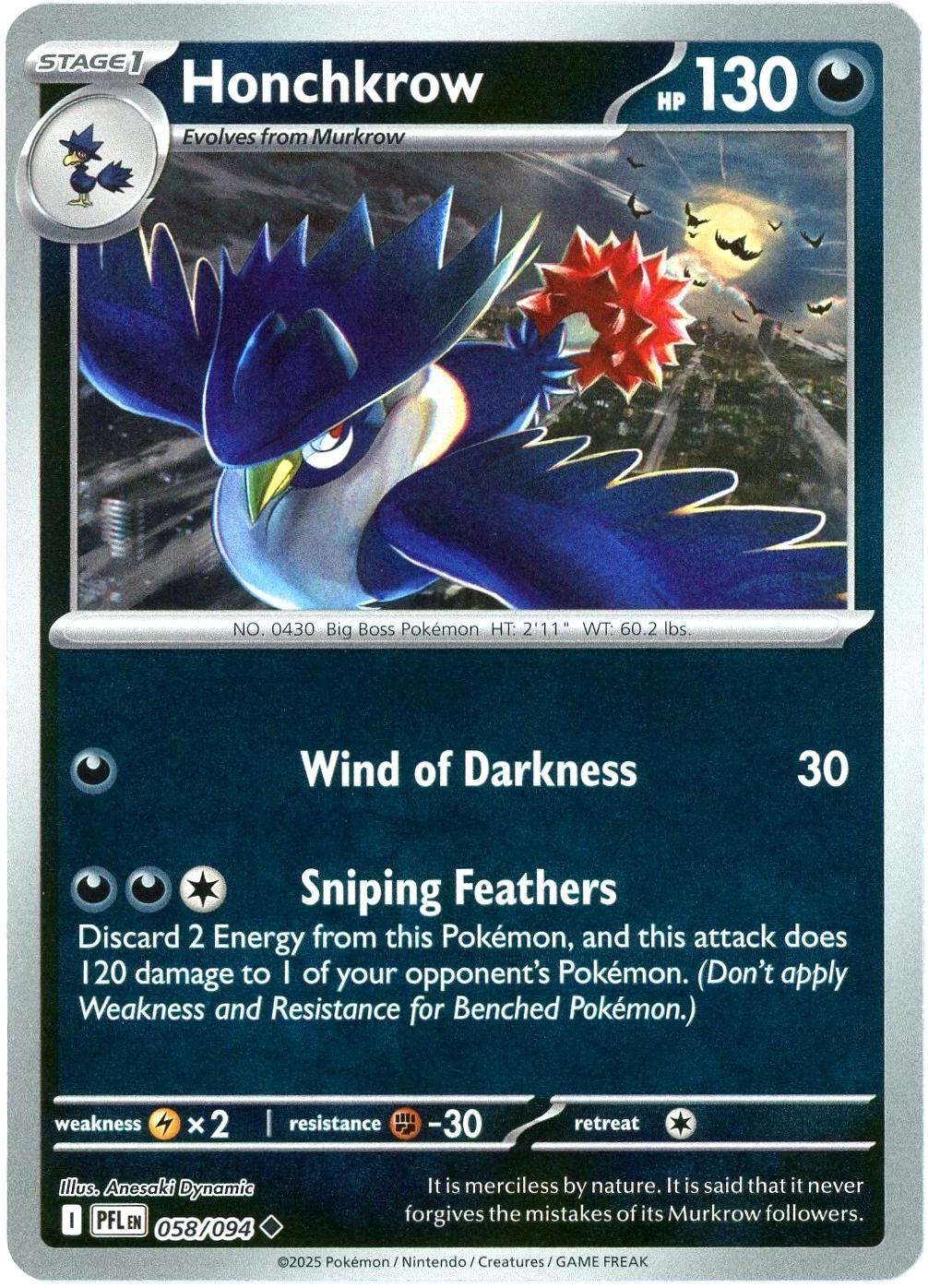 Honchkrow [Reverse Holo]
